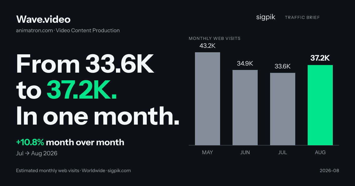 Wave.video market intelligence card